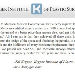 Dr. Zol Kryger / Kryger Instititute of Plastic Surgery / www.drkryger.com