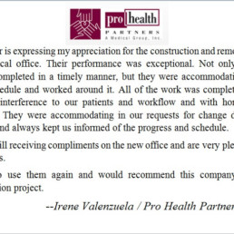 Irene Valenzuela / Pro Health Partners