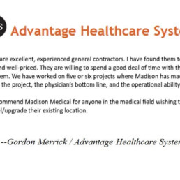 Gordon Merrick / Advantage Healthcare Systems
