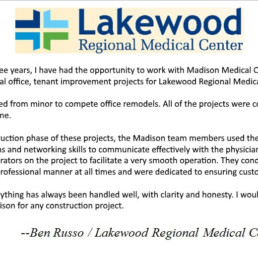 Ben Russo / Lakewood Regional Medical Center